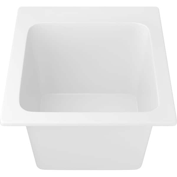 PROFLO PFLT1720D 20" Drop In Single Basin SMC Laundry Sink Bed Bath